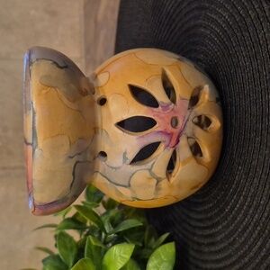 MULTICOLOR Ceramic Lotus Design Detail Oil or Wax Melt Warmer